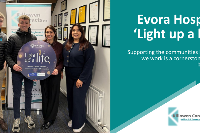 Killowen supports Evora Hospice web