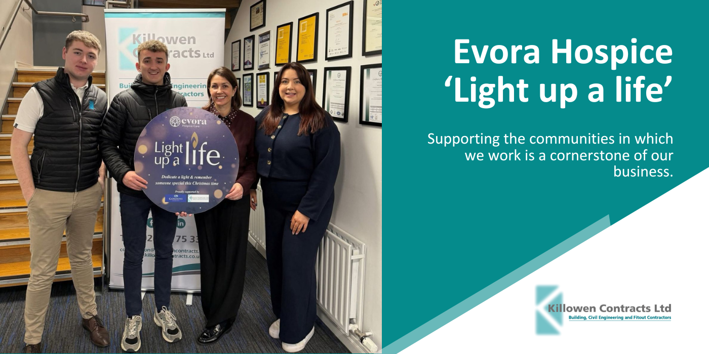 Killowen supports Evora Hospice web
